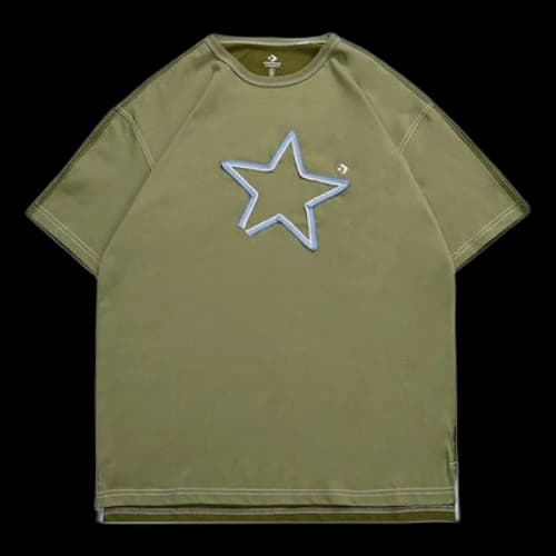 Converse One Star Logo Tee 'Olive Green'