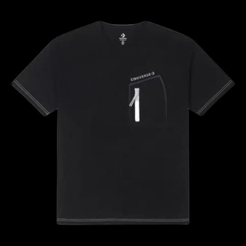 Converse Zip Pocket Logo T-Shirt 'Black'
