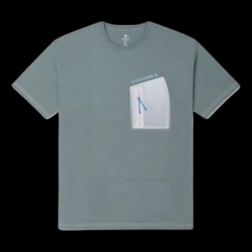 Converse Zip Pocket T-shirt 'Ash Green'