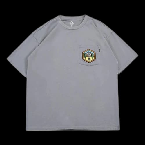 Converse Pocket Logo T-Shirt 'Grey'