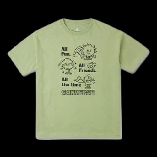 Converse Oversized Fun Graphic T-Shirt 'Vitality Green' (Women's)