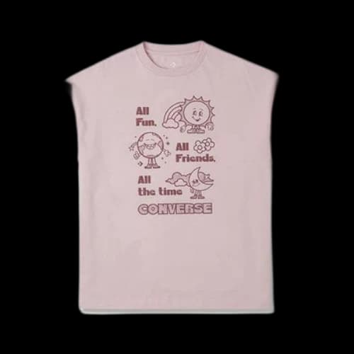 Converse Block Party Oversized Tee 'Pink' (Women's)
