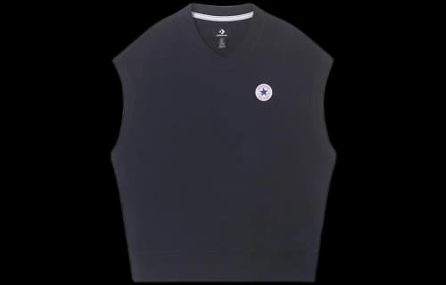 Converse Knitted V-neck Vest 'Black'