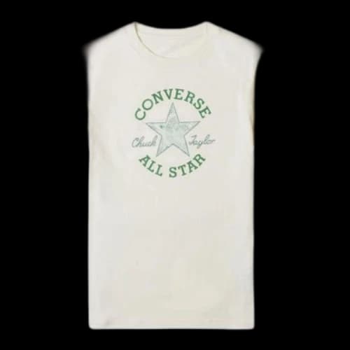 Converse Chuck Patch Infill T-Shirt 'White Green' (Women's)