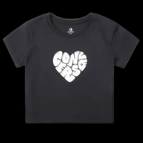 Converse Heart T-Shirt 'Black' (Women's)