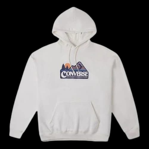 Converse Elevated Logo Graphic OS Heavyweght Hoodie 'White'
