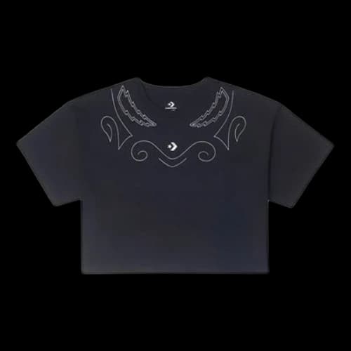 Converse Proud To Be Oversized Cropped T-Shirt 'Black' (Women's)