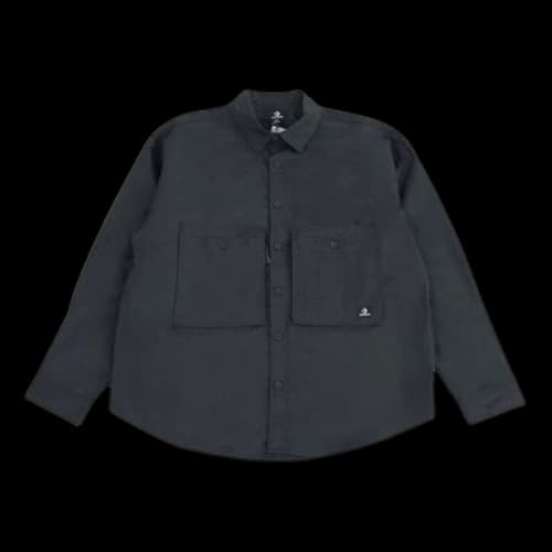 Converse Cotton Long Sleeve Shirt 'Black'