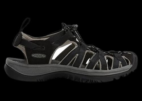 Keen Whisper Sport Sandals Black Gargoyle (Women's)