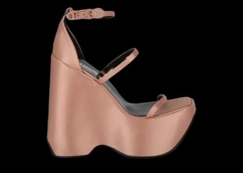Versace 160mm Triplatform Sandals Blush (Women's)