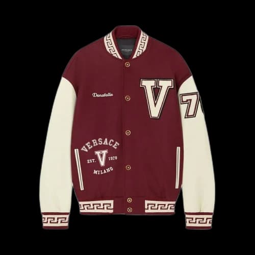 Versace Varsity Jacket 'Burgundy'