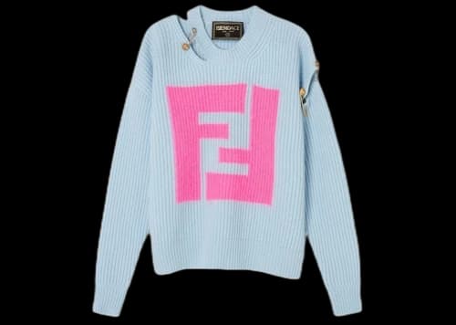 Fendi Fendace Cutout Jumper Blue/Pink