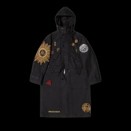 Stussy x Dries Van Noten Wool-Blend Military Parka 'Black'