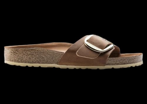 Birkenstock Madrid Big Buckle Oiled Leather Cognac