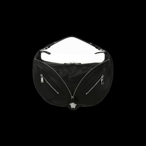 Versace Repeat Hobo Bag 'Black/Palladium'