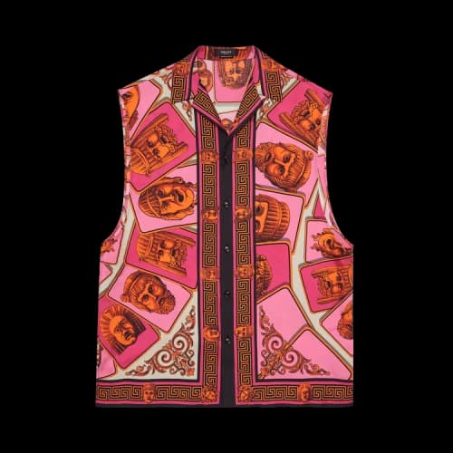 Versace Sleeveless Shirt 'Pink/Multicolor'