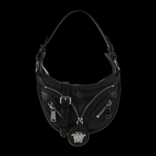 Versace Mini Repeat Shoulder Bag 'Black/Palladium'
