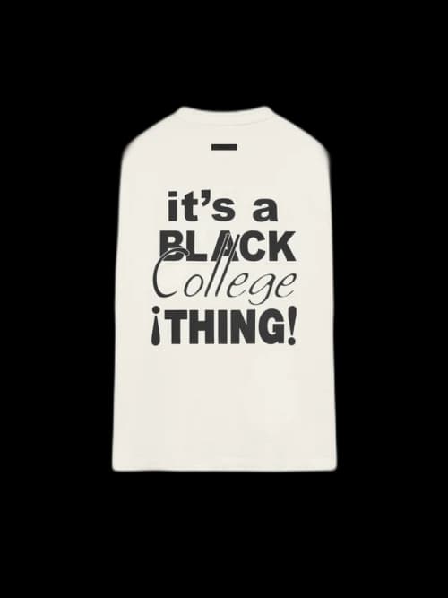 Fear of God Essentials It's A Black College Thing Tee White