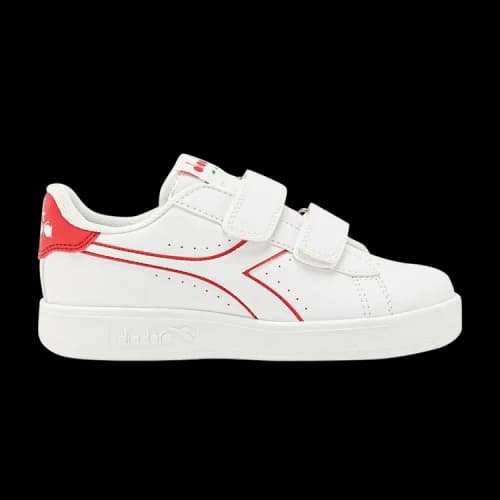 Diadora Game P Little Kid 'White Bittersweet Red'