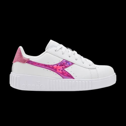 Diadora Game Step Diamonds Big Kid 'White Fuchsia Pink'