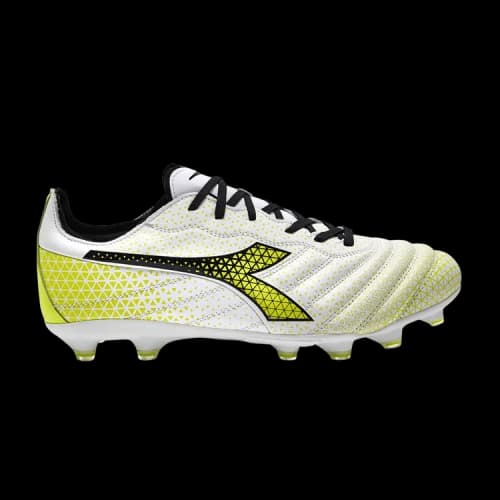 Diadora Brasil Elite GR LT LP12 'White Fluorescent Yellow'