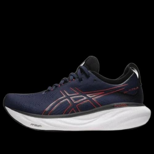 ASICS Gel-Nimbus 25 Wide 2E 'Midnight Electric red'