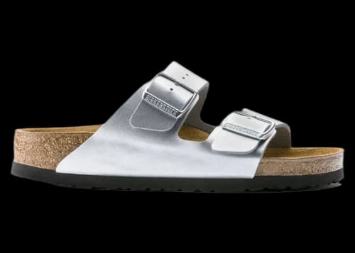 Birkenstock Arizona Birko-Flor Silver (Women's)