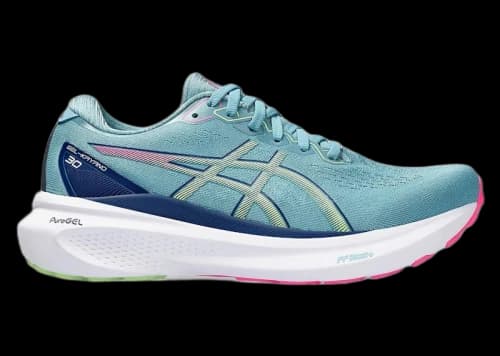 ASICS Gel-Kayano 30 Gris Blue Lime Green Pink (Women's)