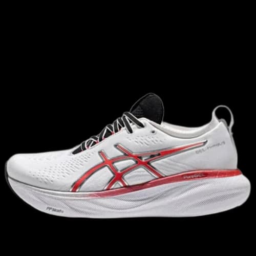 ASICS GEL-Nimbus 25 'White Classic Red' (Women's)