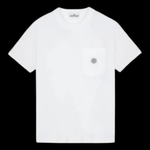 STONE ISLAND Basic Patch Pocket T-shirt 'White'