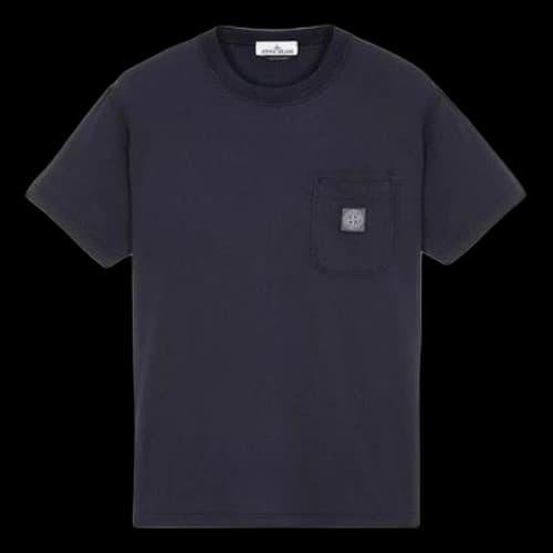 STONE ISLAND Plain Logo T-shirt 'Black'
