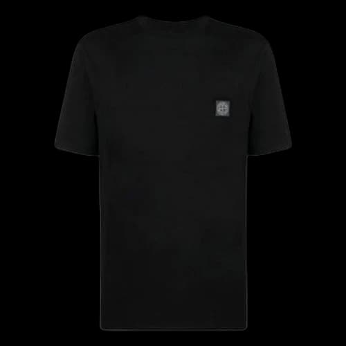 STONE ISLAND Pisato Effect Logo Patch T-shirt 'Black'