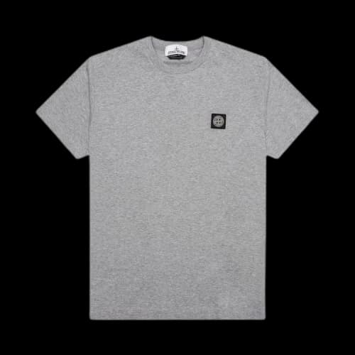 Stone Island Compass Patch Logo Short-Sleeve T-Shirt 'Melange Grey'