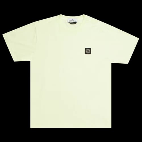 Stone Island Garment Dyed Logo T-Shirt 'Light Green'