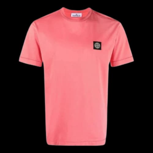 STONE ISLAND Patch T-shirt 'Fuscia'