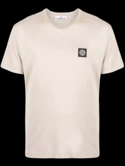 Stone Island Logo T-Shirt Beige