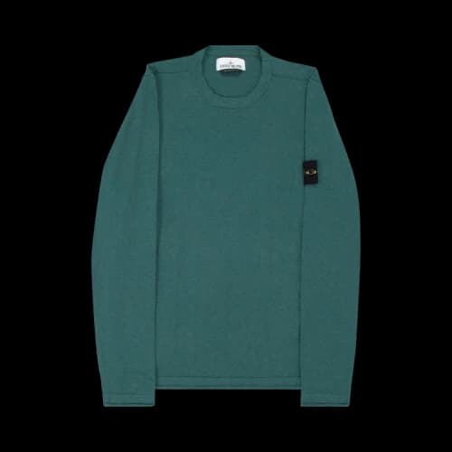 Stone Island Long-Sleeve Crewneck Sweater 'Bottle Green'