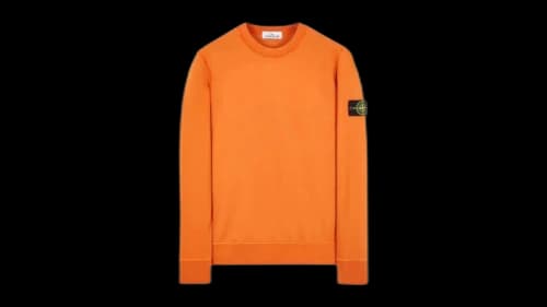 Stone Island Felpa Crewneck Orange