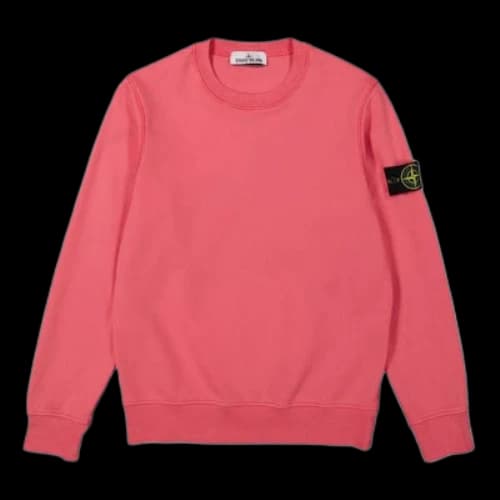 STONE ISLAND Garment Dyed Fleece Sweatshirt 'Pink'