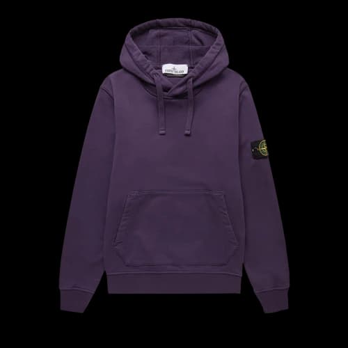 Stone Island Logo Patch Hoodie 'Purple'