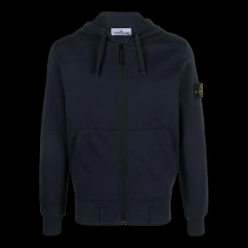 STONE ISLAND Full Zip Jacket 'Navy Blue'