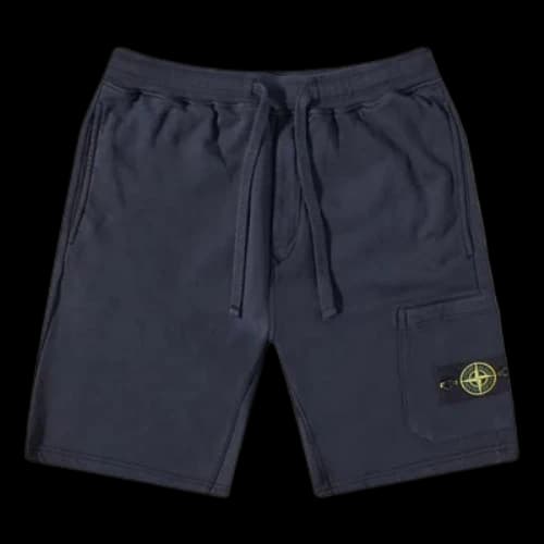 STONE ISLAND Garment Dyed Sweat Shorts 'Navy'