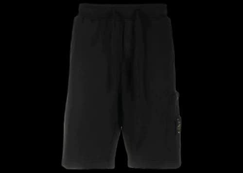 Stone Island Felpa Bermuda Shorts Black