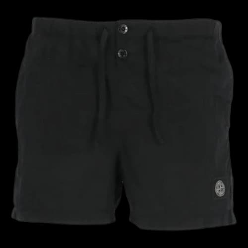 STONE ISLAND SLogo Patch Drawstring Swim Shorts 'Black'