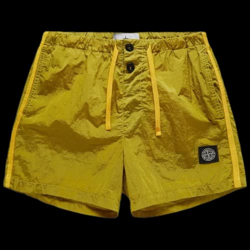 Stone Island Compass Motif Swim Shorts 'Yellow'