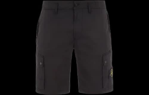 STONE ISLAND Supima Cotton Cargo Shorts 'Black'