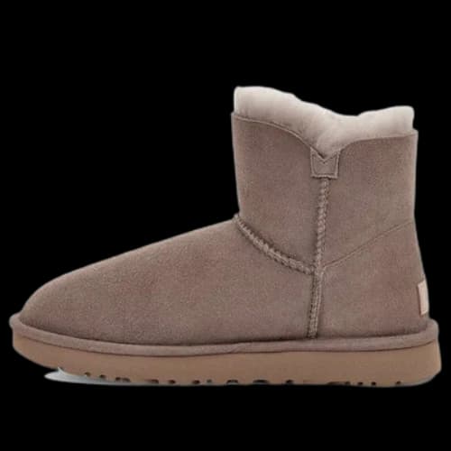 UGG Mini Bailey Button II Boot Fleece Lined Coffee (Women's)