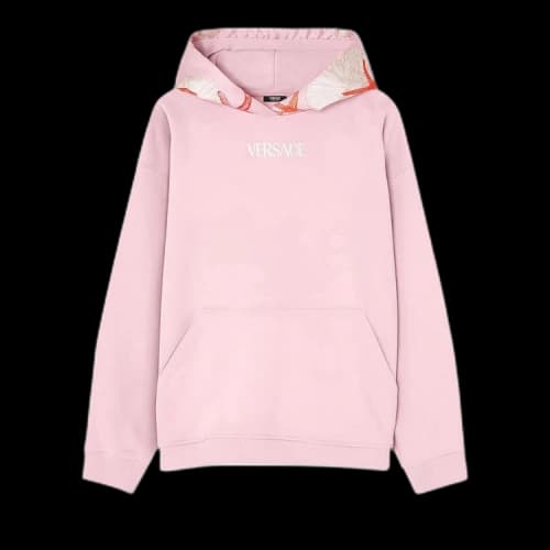 Versace LA Print Logo Hoodie 'Dusty Rose'