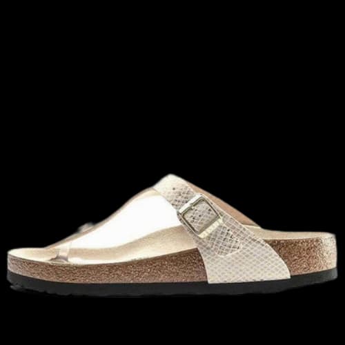 Birkenstock Gizeh Narrow Fit Sandals'Gold Python'
