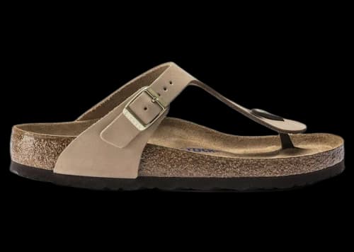 Birkenstock Gizeh Soft Footbed Nubuck Sandcastle